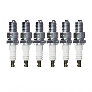 NGK For Ski-Doo Formula Deluxe 500 99-01 Spark Plug Box of 6 BR9ES SOLID BLYB - Picture 1 of 7