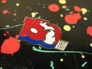 State of Michigan 1837 1987 150th Sesquicentennial Anniversary Commemorative Pin - Picture 1 of 3