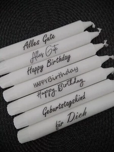 Stabkerze mit Spruch, Mitbringsel Geburtstag und andere Anlässe - Bild 1 von 8