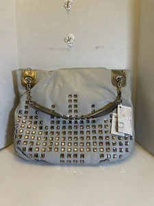 BIG BUDDHA Gray Slouchy Tote Hobo Bag Vegan Faux Leather New With Tags - Picture 1 of 17