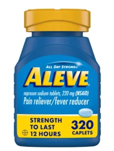 Aleve Naproxen Sodium Tablets 220mg (320 ct.) Exp 08.2027 | Fast Shiping USA - Foto 1 di 3