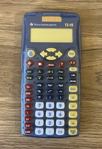 Texas Instruments TI-15 Scientific Calculator W/ Cover- Working - Picture 1 of 3