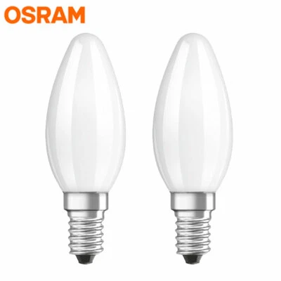 2x 5W LED Candle Light E14 Cap Bulb Warm White SES Energy Saving 2700K 5 Watt  - Image 1 of 4