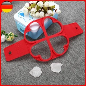 4 Loch Ei Pfannkuchen Silikonringe Antihaft Pancake Maker Ei Form Omelett Tools - Bild 1 von 5