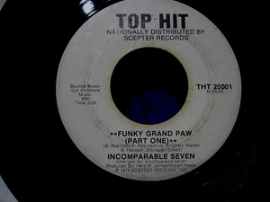 INCOMPARABLE SEVEN Rare FUNK/SOUL 45 Funky Grand Paw 1974 TOP HIT VG Vinyl - Picture 1 of 2