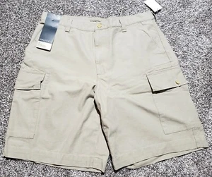 NWT! NAUTICA Explorer Trooper Cargo Khaki Shorts-Men's 33-NOS-Enzyme Wash - Picture 1 of 5