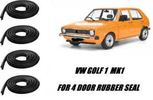 FOR:VW GOLF MK1 For 4 DOOR RUBBER DOOR SEAL Weatherstrip Gaskets 1975_1984 #4. - Picture 1 of 1