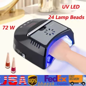 PROFESSIONAL UV LED LIGHT Lamp Rechargeable Cordless Gel Nail Dryer BRAND NEW - Picture 1 of 24