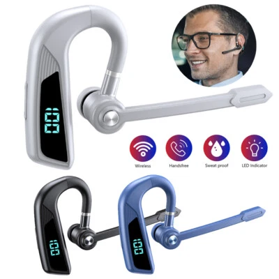 Bluetooth Headphones Truckers Drivers Wireless Call Earphones for iOS Android - Image 1 of 4