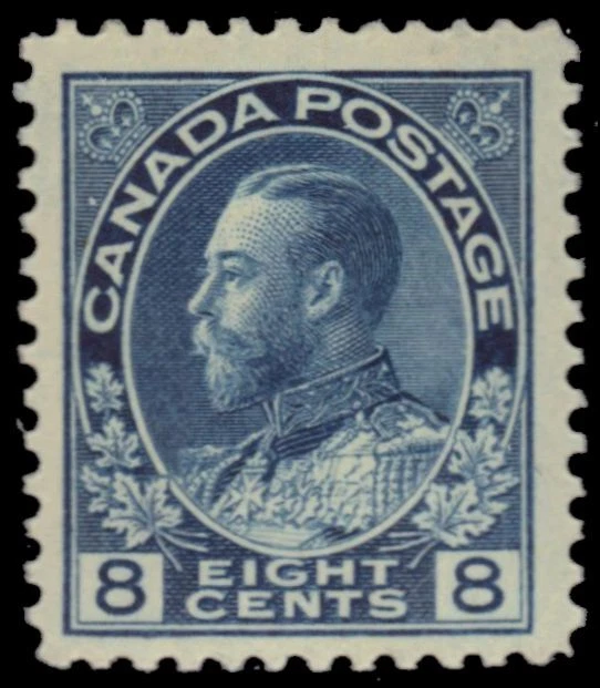 CANADA 115 - King George V "Admiral" 1925 Blue Dry Print (pb48103) $60 - Image 1 of 1