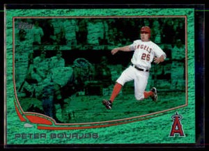 2013 Topps Emerald Foil Peter Bourjos  #520 Los Angeles Angels