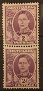 Australien King George VI Coil Paar M / Neuwertig SG205b - Bild 1 von 1