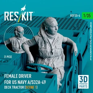 Driver femmina per trattore a ponte US NAVY A/S32A-49 figurine scala 1:35 RSF35-0004 - Foto 1 di 4