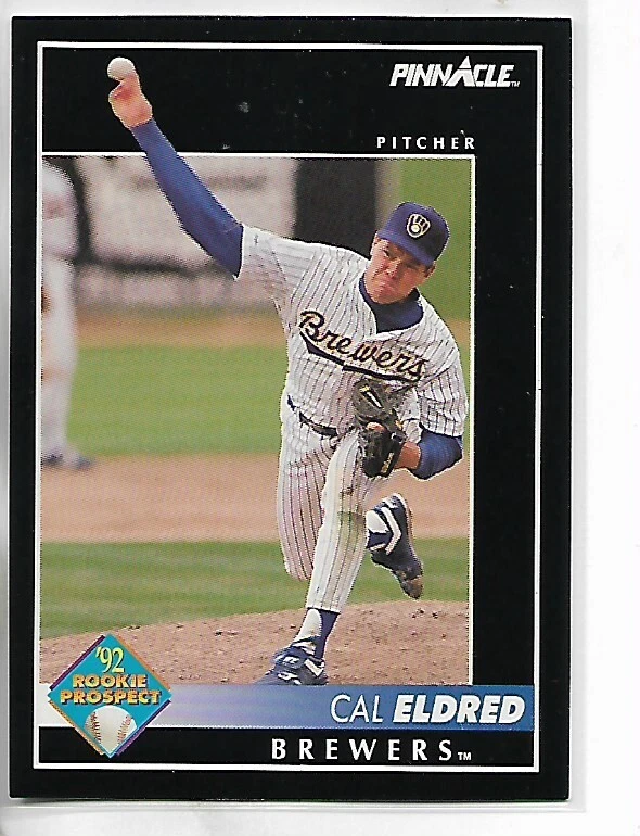1992 Pinnacle Series 1 Cal Eldred Rookie Prospect Card # 249 - Image 1 of 1