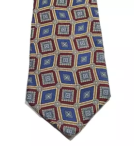Jos A Bank Premier Collection Business schöne SEIDENKRAWATTE geometrisches Muster - Bild 1 von 10