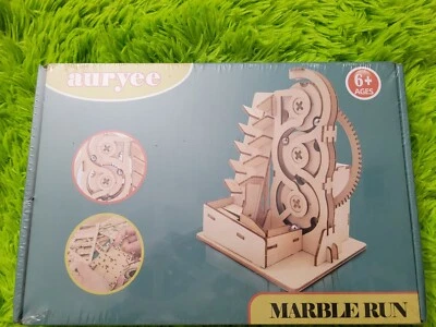 Auryee Marble Run 3D Solar Powered Wooden Puzzle Physics Craft Build Sealed New - Image 1 of 2