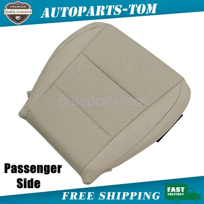 Fits 13-18 LEXUS ES350 Passenger Bottom Perforated Leather Seat Cover Light Tan - Image 1 of 4