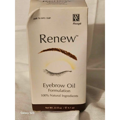 Renew EyeBrow Oil Formulation 100% Natural Ingredients .33 Oz Fl 9.7 ml - Image 1 of 4