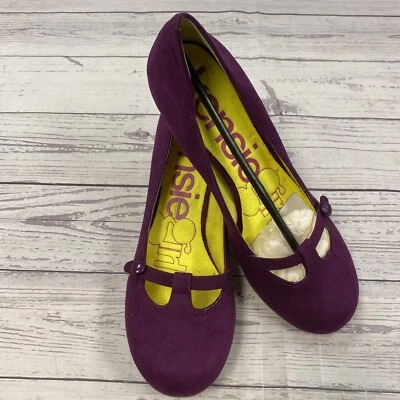 Zapatos Kensie Girl Chandra2 Rasperry Vaca Gamuza Dividida Charol Para Mujer Talla 9” Foto 1 de 4