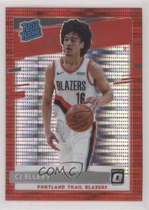 2020-21 Panini Donruss Optic Rated Red Pulsar Prizm CJ Elleby #195 Rookie RC
