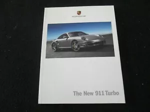 Porsche 911 Turbo 2007 cupé folleto de colección primer año 997 turbo catálogo de ventas de EE. UU. - Imagen 1 de 10