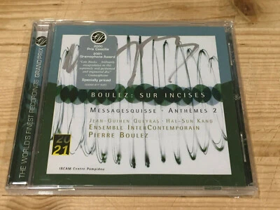 Signed by JEAN-GUIHEN QUEYRAS Boulez Messagesquisse ORIG DGG CD 4776351 Signiert - Bild 1 von 3