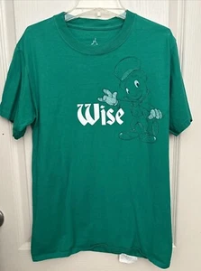 EUC Disney Parks Pinocchio WDW Disneyland Jiminy Cricket Wise Green Shirt Small - Picture 1 of 8
