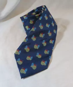 Tommy Bahama Silk Necktie Tie Pineapple Pina Colada Drink Handmade - Picture 1 of 6