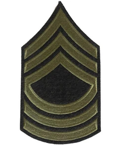 US Arm Rank Insignia - Master Sergeant Stripes, WW2 US Army reproduction Iron on - Picture 1 of 1