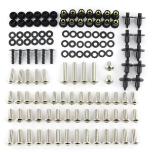Motorcycle Steel Kit Complete Fairing Bodywork Screws Nut Bolts Fit For KAWASAKI - Picture 1 of 16