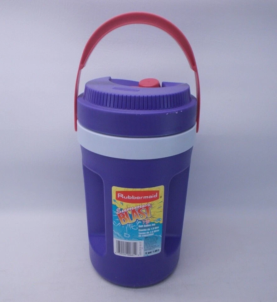 Jarro refrigerador Rubbermaid Summer Blast roxo 1/2 galão isolado bico giratório - Imagem 1 de 1