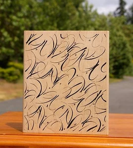 Sello de goma montado en madera con fondo de pinceladas de Judi Kins JudiKins # 2148J - Imagen 1 de 3