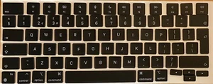 QWERTY touches boucher MacBook Pro 14 16 Royaume-Uni anglais key caps A2442 A2485 - Photo 1/2