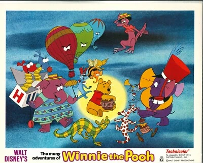 Many Adventures of Winnie the Pooh ORIGINAL US Lobby Card Walt Disney 1977 - Image 1 of 4