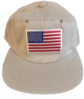 Cap Hat New By Yupoong  ~With USA Flag Patch Adjustable Size Ships same day - Image 1 of 4