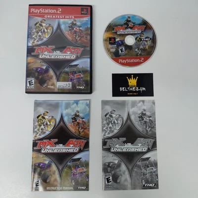 MX vs ATV Unleashed Greatest Hits (Sony PS2 PlayStation 2) Cib EN + FR Manuals - Image 1 of 4