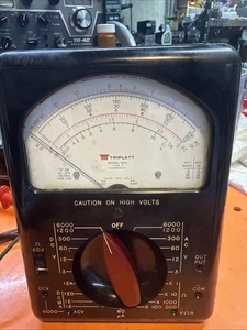 Triplett Model 630 Multimeter Voltage Ohms Meter Couldn’t Get It To Read Acv - Picture 1 of 24