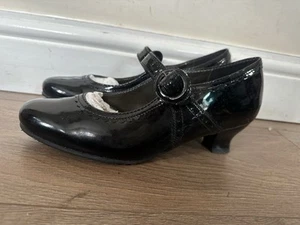 Hotter Charleston Comfort Black Leather Mary Jane Heels Shoes UK 6.5 Immaculate - Picture 1 of 5