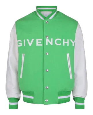 Givenchy Mens Wool And Leather Varsity Jacket - Image 1 of 3