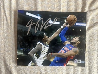 Derrick Rose Firmado 8 X 10 Detroit Pistons Beckett Certificado de Autenticidad Jugador Más Valioso Foto 1 de 2