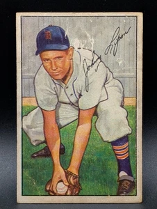 Bowman Johnny Lipon 1952 #163 Tigres de Detroit - Imagen 1 de 2