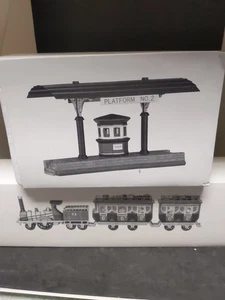  Plataforma de tren de la estación Victoria y The Flying Scot Train 1990 de colección - Imagen 1 de 6