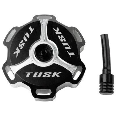 Tusk Billet Aluminum Gas Cap Black Machined For YAMAHA RAPTOR 660 2001-2005 - Image 1 of 4