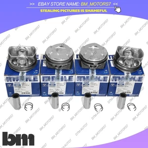 4X MAHLE Pistons&Rings Set 11:1 Φ84mm+0.5 For BMW 320i 520i F22 F31 F30 N20B20 - Picture 1 of 5