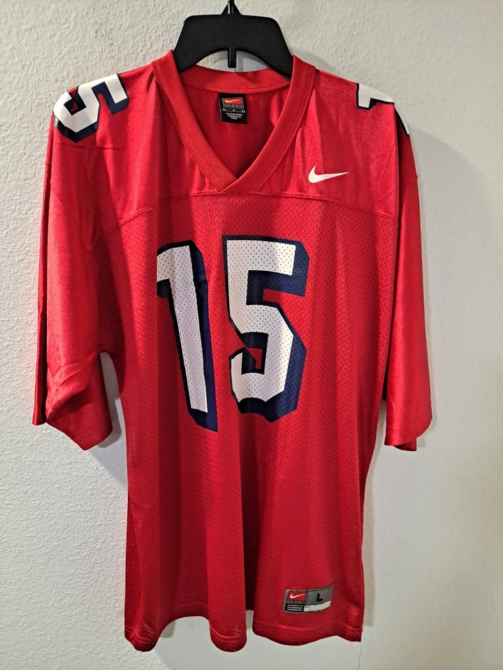 Nike Michael Crabtree #15 Rojo Nike Fútbol Personalizado Jersey Hombres Grande 49ers Estilo Foto 1 de 4