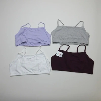 Conjunto de 4 bralette camisola Fruit Of The Loom para mujer talla 44 algodón multicolor Foto 1 de 4