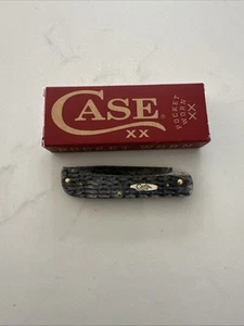 Case XX Sodbuster Jr Knife 2024 Gray Pocket Worn Great Snap MIB Original Box! NR - Picture 1 of 3