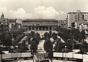 33-32E) CIVITANOVA MARCHE PIAZZA XX SETTEMBRE VISTA DAL LIDO CLAUANA VIAGGIATA - Bild 1 von 2