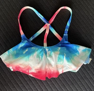 Nuevo con etiquetas Top de Bikini de Natación Victorias Secret VS ROSA ROSA Rojo Blanco Azul Palmera XS 32A B C Foto 1 de 4