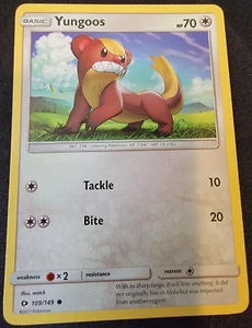 Yungoos # 109/149 Sun & Moon General Mills Promo Pokemon Trading Cards NM/MINT - Picture 1 of 1
